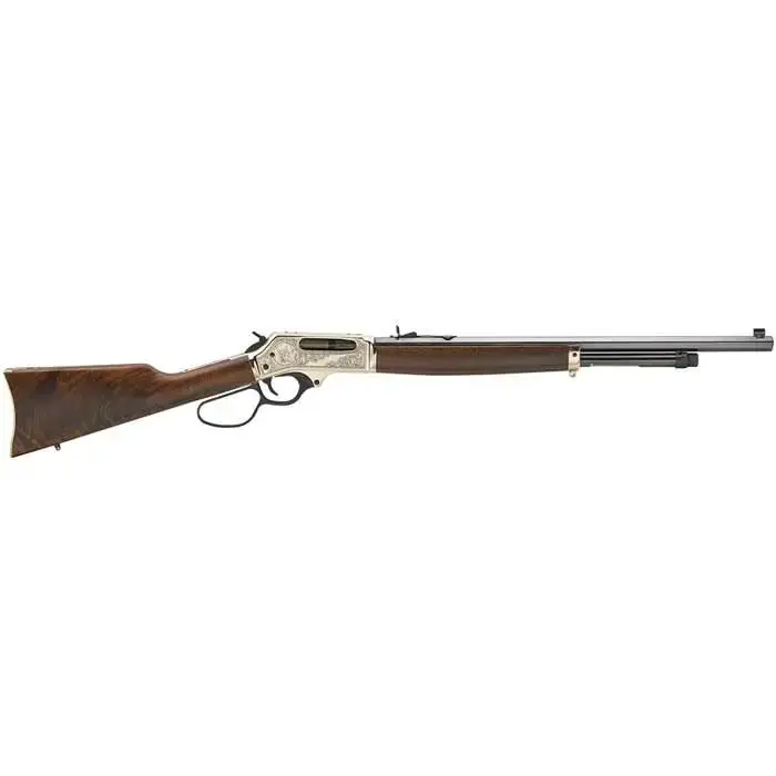 Henry H010BWL Brass Wildlife 45-70 Gov 4+1 22" Polished Brass American Walnut Right Hand