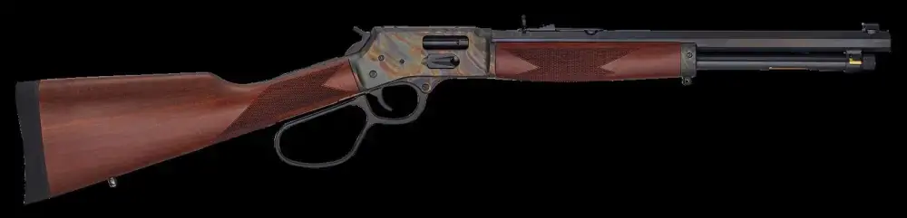 Henry H012GRCC Big Boy Side Gate Carbine 44 Mag 7+1 16.50" American Walnut Color Case Hardened Right Hand with Large Loop