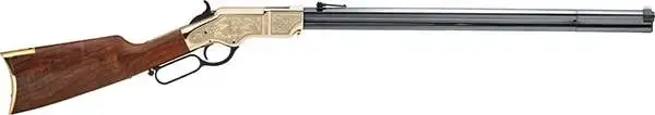 Henry H011D3 Original Deluxe Engraved 3rd Edition 44-40 Win 13+1 24.50" Fancy American Walnut Polished Brass Ambidextrous Hand