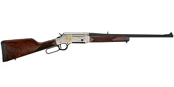 Henry H014WL308 Long Ranger Wildlife 308 Win 4+1 20" American Walnut Nickel Plated w/24K Gold Inlay Right Hand