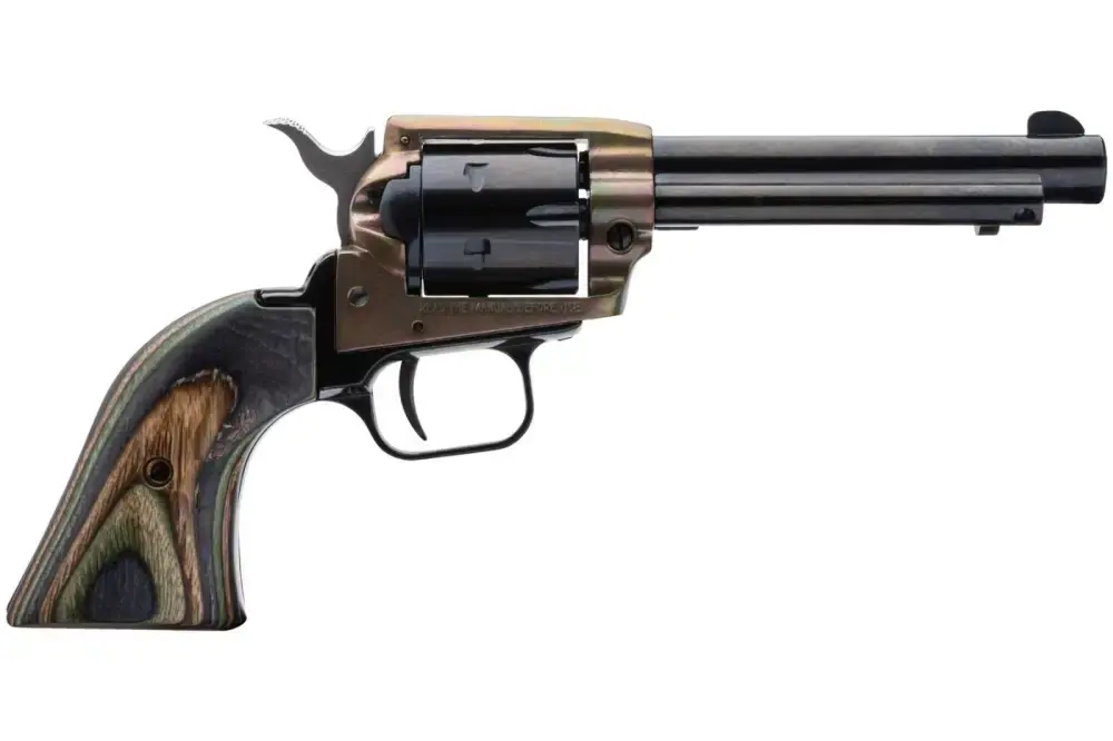 Heritage Mfg RR22CH4 Rough Rider Small Bore 22 LR 6 Round 4.75" Black Case Hardened Cocobolo Grip