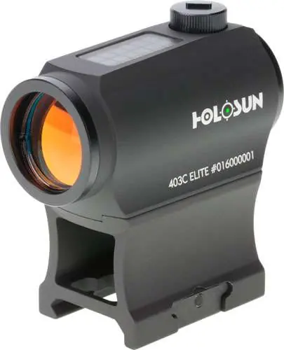 Holosun HE403C Black Anodized 1x 20mm 2 MOA Green Dot Reticle
