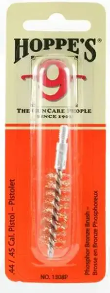 Hoppes 1308P Phosphor Bronze Brush Pistol 44/45 Cal Pistol Bronze Brush