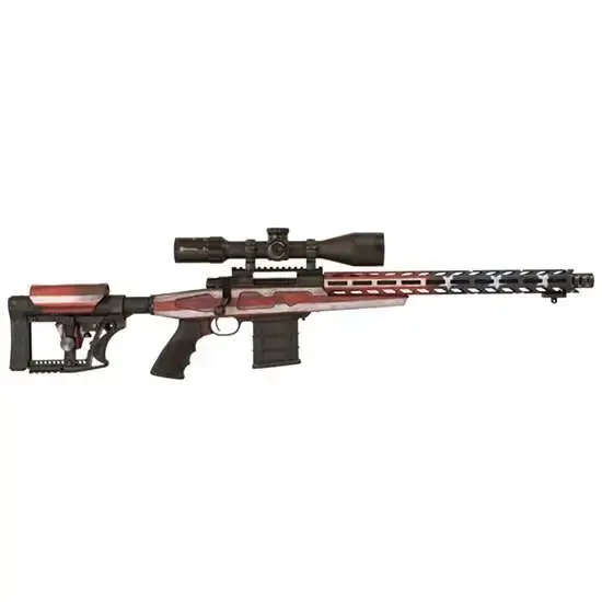 Howa HFLG30816 APC Flag Chassis Gen2 308 Win 16.25" 10+1 American Flag Cerakote 6 Position Luth-AR MBA-4 w/Aluminum Chassis Stock