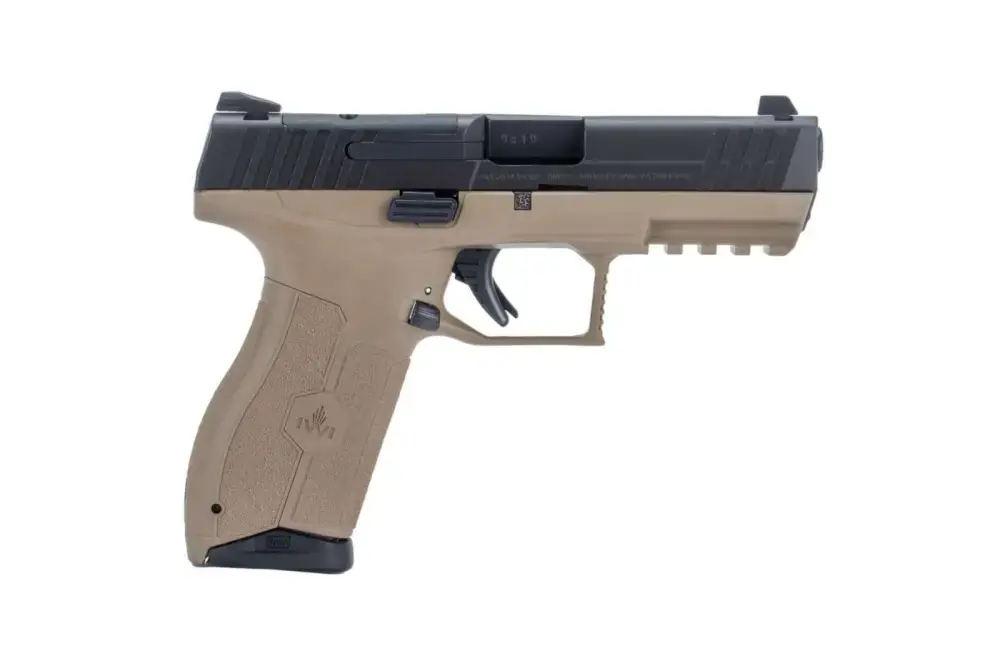 IWI US M9ORP17FD MASADA Optic Ready 9mm Luger 4.10" 17+1 Flat Dark Earth Black Textured Polymer Grip