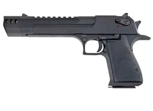 Magnum Research DE50IMB Desert Eagle Mark XIX with Muzzle Brake 50 AE 6" 7+1 Black Carbon Steel Black Polymer Grip