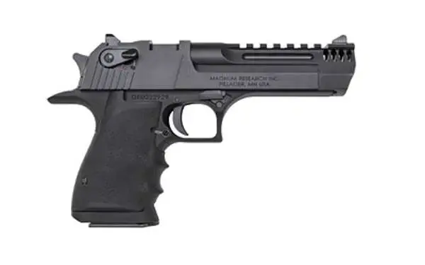 Magnum Research DE357L5IMB Desert Eagle L5 357 Mag 5" 9+1 Black Hardcoat Anodized Black Carbon Steel Black Hogue Wraparound Rubber Grip
