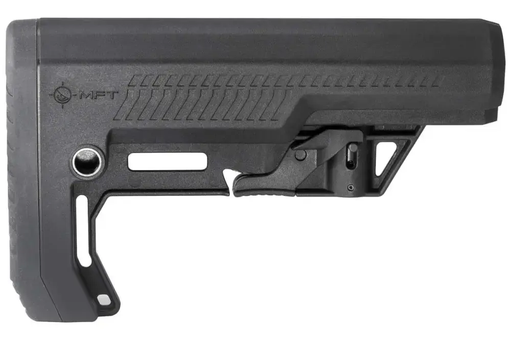 Mission First Tactical BMSMILEXD Battlelink Extreme Duty Minimalist Stock Collapsible Black Synthetic for AR15/M16/M4 with Mil-Spec Tubes