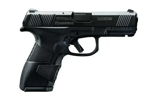Mossberg 89014 MC-2 Compact 9mm Luger 3.90" 15+1 13+1 Matte Black Black Stainless Steel DLC Slide Black Polymer Grip Crossbolt Safety