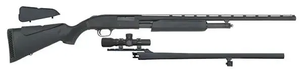 Mossberg 54047 500 Field/Deer Pump 20 Gauge 5+1 24"/26" Synthetic Black Stk Blued