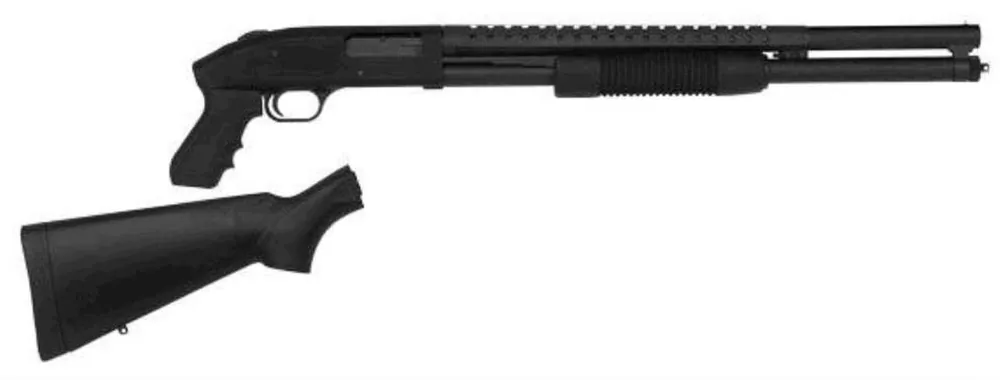 Mossberg 500 12 Gauge Pump Action Shotgun 20" Barrel Black and Black Pistol Grip
