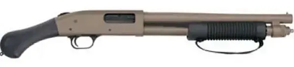 Mossberg 50653 590 Shockwave Flat Dark Earth Cerakote 12 Gauge 14.38" 3" 5+1 Fixed Raptor Grip Stock
