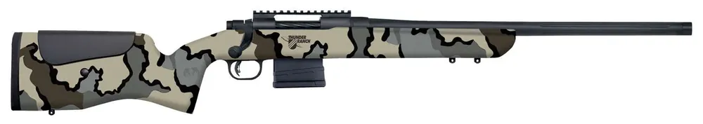 Mossberg 28041 MVP LR 7.62x51mm NATO 10+1 20" KUIU Visa Camo Fixed w/Adjustable Comb Stock Matte Blued Right Hand