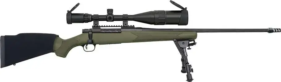Mossberg 28122 Patriot Night Train 300 Win Mag 3+1 24" OD Green Matte Blued Right Hand