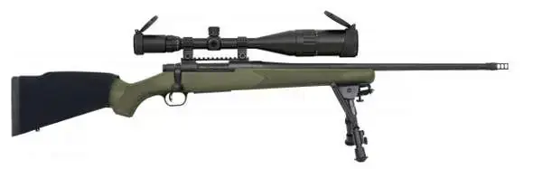 Mossberg 27924 Patriot Night Train With Scope 308 Win 5+1 22" Fluted Barrel OD Green Matte Blued Right Hand