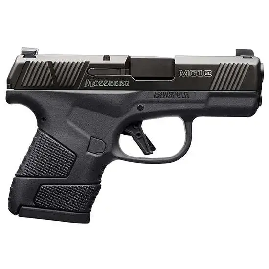 Mossberg 89003 MC1 Sub-Compact 9mm Luger 3.40" 6+1 & 7+1 Black Black Stainless Steel Black Polymer Grip