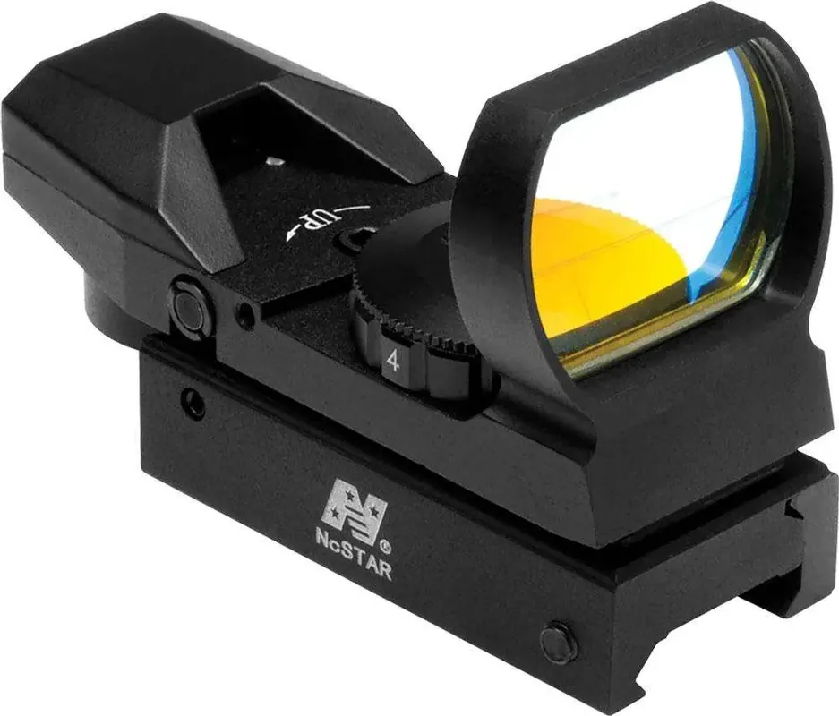 NCStar D4B Reflex Optic 1x 24x34mm 3 MOA Illuminated 4 Pattern Red CR2032 Lithium Black Anodized