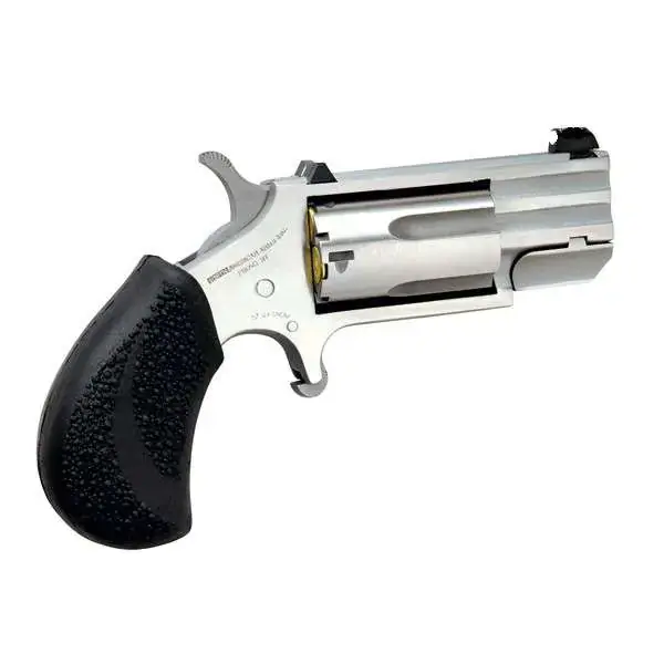 NAA PUGDP Pug 22 Mag 5rd 1" Stainless Steel, Black Polymer Grip
