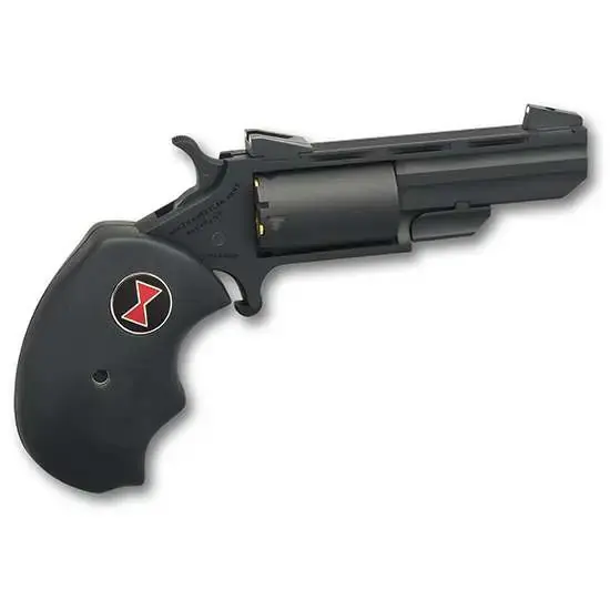 NAA BWMPVD Black Widow 22 Mag 5rd 2" Black PVD, Black Oversized Rubber