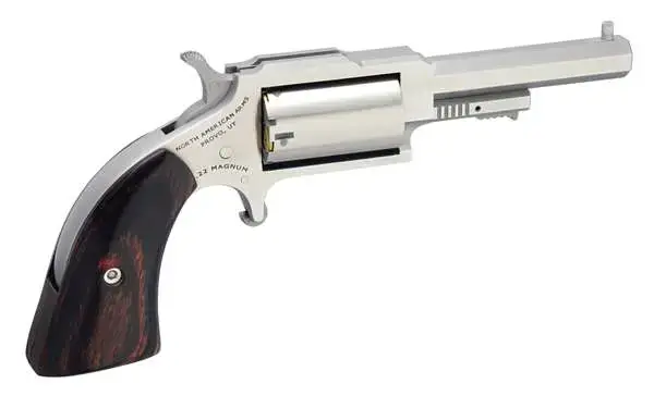 NAA 1860250C 1860 Sheriff 22 LR,22 Mag 5rd 2.50" Stainless Steel Rosewood Boot Grip