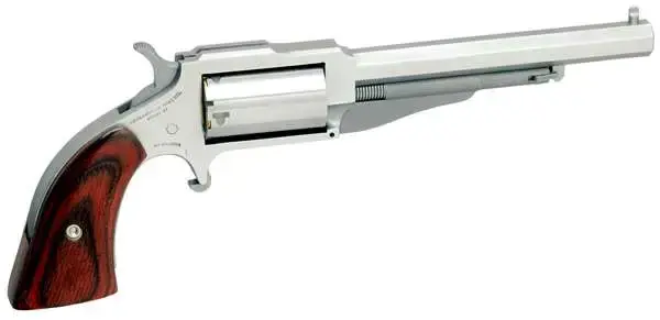 NAA 18604C 1860 The Earl 4" *CA Compliant 22 LR,22 Mag 5rd 4" Stainless Steel Rosewood Boot Grip