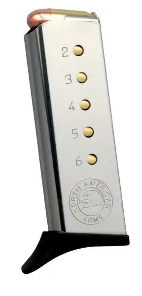 NAA NAA Guardian 380 ACP/32 NAA 6 rd Stainless Finish