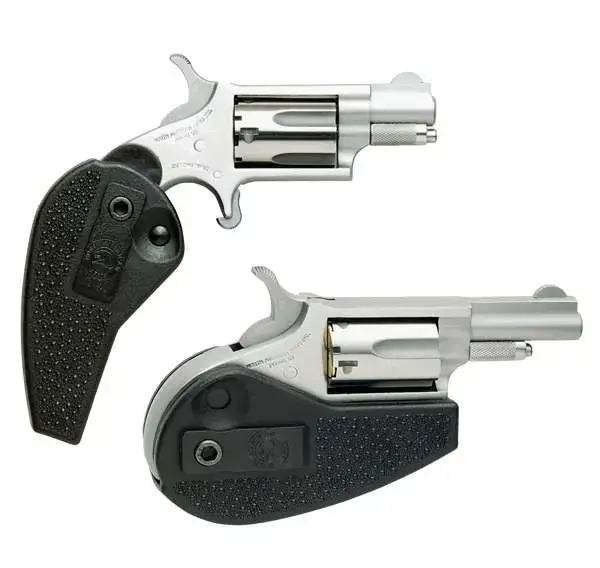 NAA GHGLC Folding Holster Grip NAA Short, LR Mini Revolver Black Polymer Grip Only