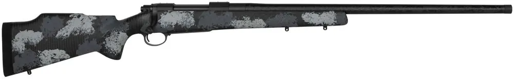Nosler 44148 M48 Long-Range Carbon 28 Nosler 3+1 26" Sniper Gray Cerakote Elite Midnight Camo Manners MCS-T Elite Tac Stock Right Hand