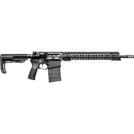 Patriot Ordnance Factory 01581 Revolution 308 Win,7.62x51mm NATO 16.50" 20+1 Black Hard Coat Anodized 6 Position MFT BMS Minimalist Stock