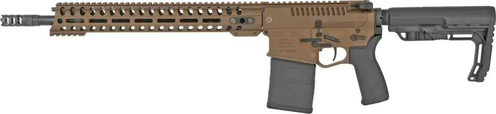 Patriot Ordnance Factory 01582 Revolution 308 Win,7.62x51mm NATO 16.50" 20+1 Bronze 6 Position MFT BMS Minimalist Stock