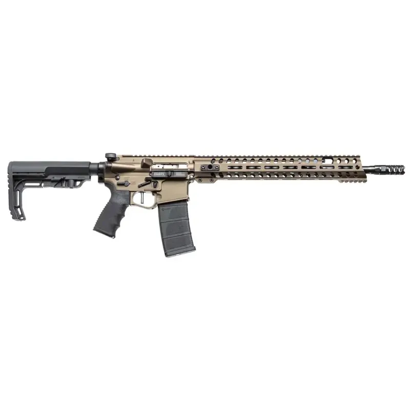 Patriot Ordnance Factory 00910 Renegade + 223 Rem,5.56x45mm NATO 16.50" 30+1 Burnt Bronze 6 Position MFT BMS Minimalist Stock