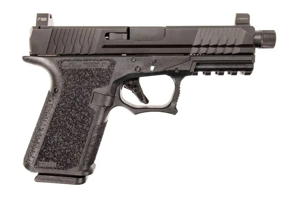 Polymer80 PFC9TFNSBLK PFC9 Compact 9mm Luger 4.02" 15+1 NS Black Aggressive Textured Black Polymer Grip