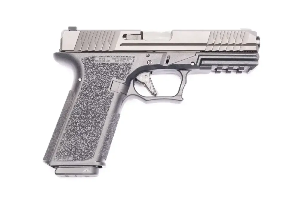 Polymer80 PFS9CMPBLK PFS9 Full Size 9mm Luger 4.49" 17+1 Black Aggressive Textured Black Polymer Grip