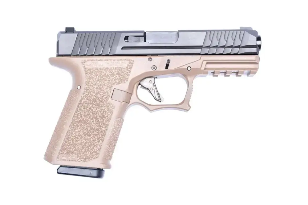 Polymer80 PFS9CMPFDE PFS9 Full Size 9mm Luger 4.49" 17+1 Flat Dark Earth Black Nitride Stainless Steel Slide Aggressive Textured Flat Dark Earth Polymer Grip