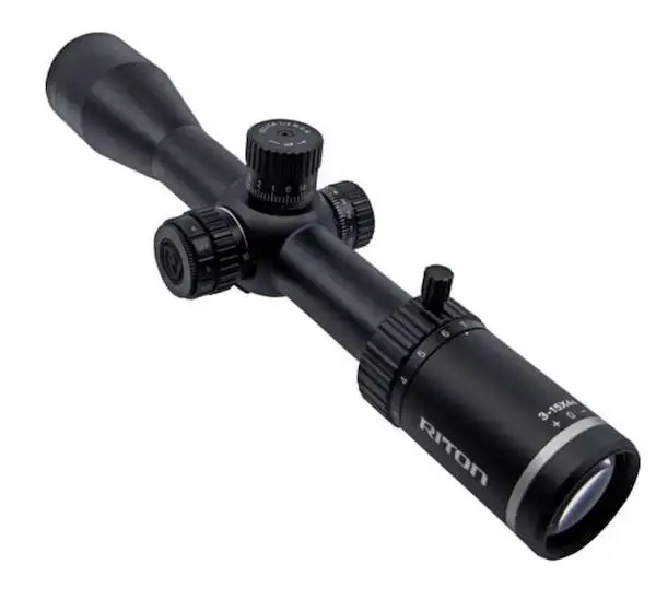 Riton Optics X3 Conquer 3-15x 44mm Obj 38.30-7.60 ft @ 100 yds FOV 30mm Tube Black Finish PDTR