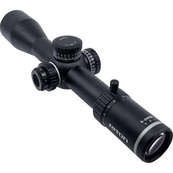 Riton Optics X7 Conquer 3-24x 50mm Obj 35-4.60 ft @ 100 yds FOV 34mm Tube Black Finish Illuminated G7