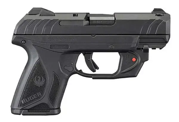 Ruger 3830 Security-9 9mm 3.42" 10+1 Viridian Laser Black Polymer with Textured Polymer Grips.