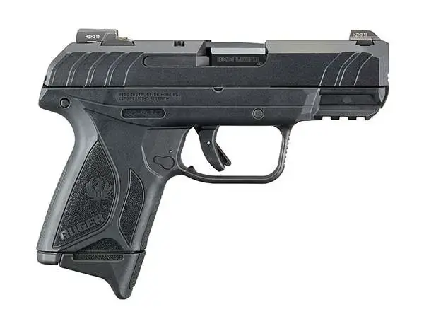 Ruger 3815 Security-9 Pro Compact 9mm Luger 3.42" 10+1 Black Blued Steel Black Polymer Grip