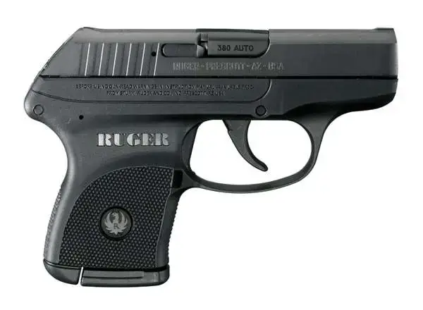 Ruger 3701 LCP380 ACP DA 2.75" 6+1 Black Polymer Grip Blued Slide