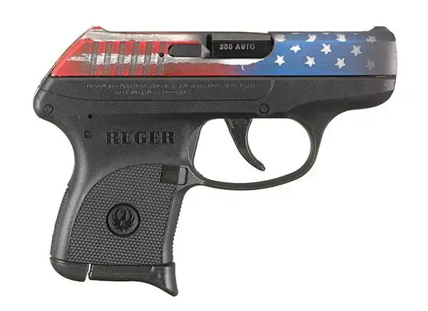 Ruger 13710 LCP 380 ACP 2.75" 6+1 American Flag Cerakote, Black Polymer Grip