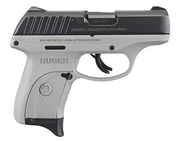 Ruger, EC9s, Semi-Automatic, Striker Fired, Compact, 9MM, 3.1" Barrel, Gray Nylo