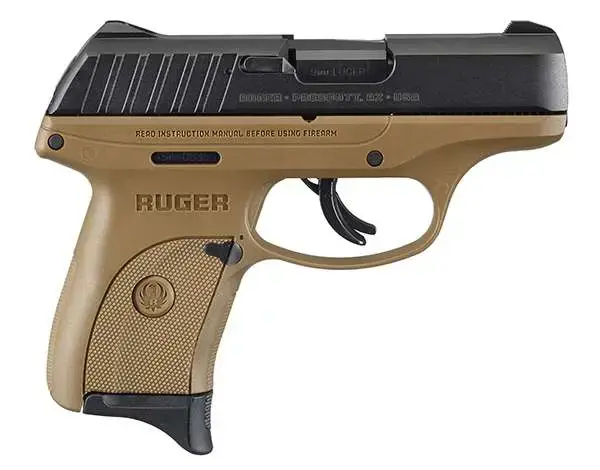 Ruger 3297 EC9s 9mm Luger 3.12" 7+1 Flat Dark Earth Frame Black Oxide Steel Slide Flat Dark Earth Polymer Grip