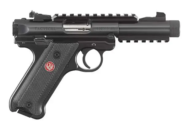 Ruger 40150 Mark IV Tactical 22 LR 4.40" 10+1 Black Oxide Black Checkered Polymer Threaded Barrel