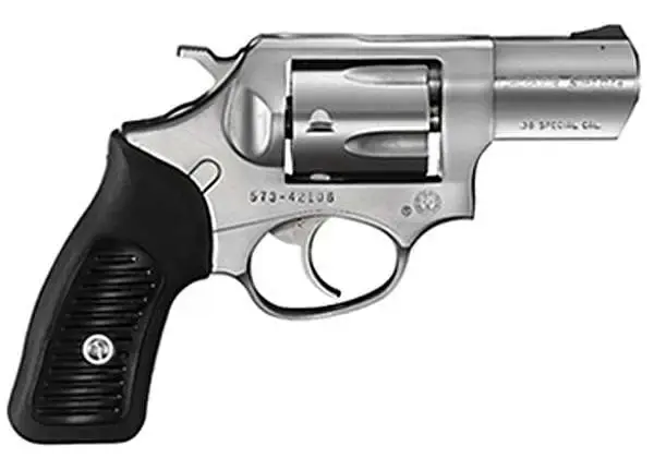 Ruger 5737 SP101 Standard 38 Special 2.25" 5 Round Black Rubber Grip Stainless Steel