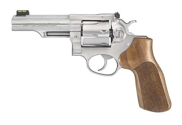 Ruger 1775 GP100 Match Champion 10mm Auto 4.20" 6 Round Hardwood Hogue Grip Stainless Steel