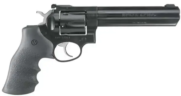 Ruger 1704 GP100 Standard 357 Mag 6" 6 Round Black Hogue Monogrip Blued