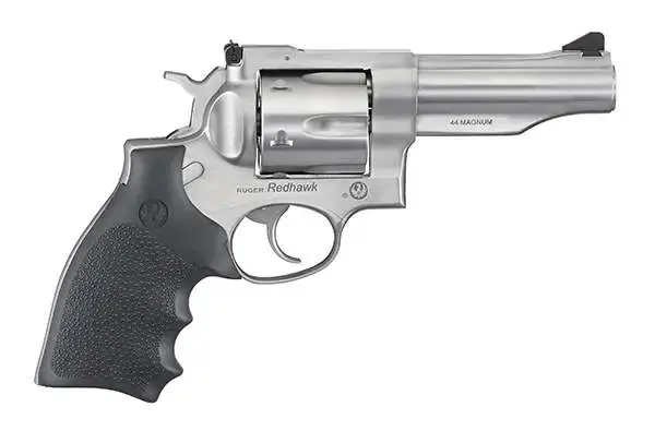 Ruger 5044 Redhawk 44 Rem Mag 4.20" 6 Round Hogue Rubber Grip Grip Satin Stainless
