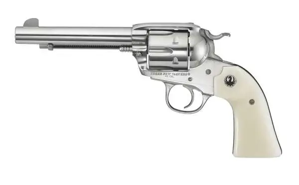 Ruger 5130 Vaquero Bisley Revolver 357 Mag 5.50" 6 Round Ivory Synthetic Grip Stainless Steel