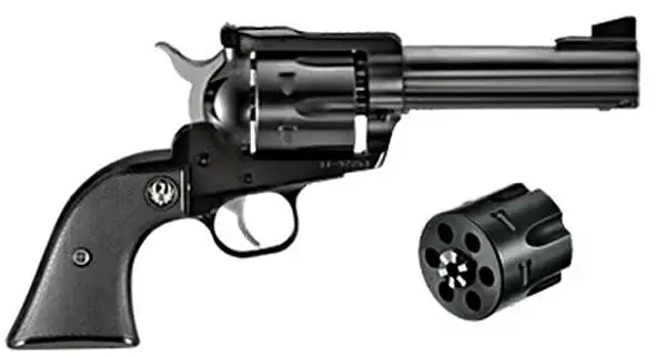 Ruger 0308 Blackhawk Convertible 357 Mag 4.63" 6 Round Black Rubber Grip Blued