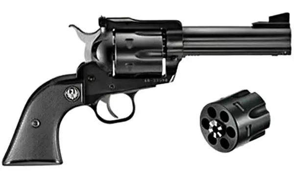 Ruger 0446 Blackhawk Convertible 45 Colt 4.63" 6 Round Black Rubber Grip Blued